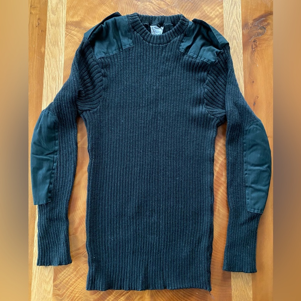 Men's Green Military Issue Crewneck Sweater